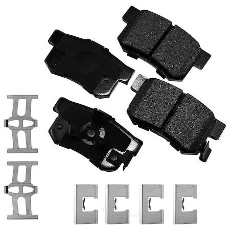 Akebono Proact Ultra Premium Ceramic Pads, Akebono Act1086A Proact ACT1086A